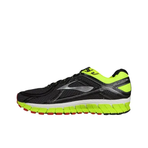 Brooks Adrenaline GTS Износостойкие Низкие Беговые Кроссовки Мужские Черные Зеленые