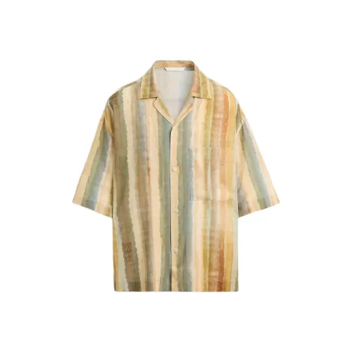 ZARA Апельсин Мужские Рубашки