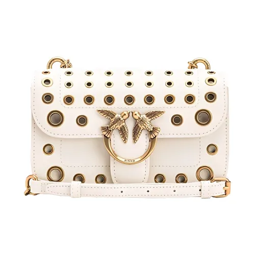 PINKO Love Bag Коровья кожа Swallow Сумка Через плечо Одно плечо Сумка Женская Белая