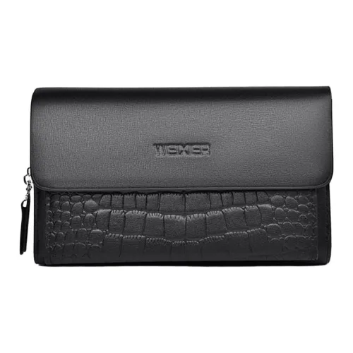 Boniu ПУ (полиуретан) Клатч Мужской Черный Коричневый