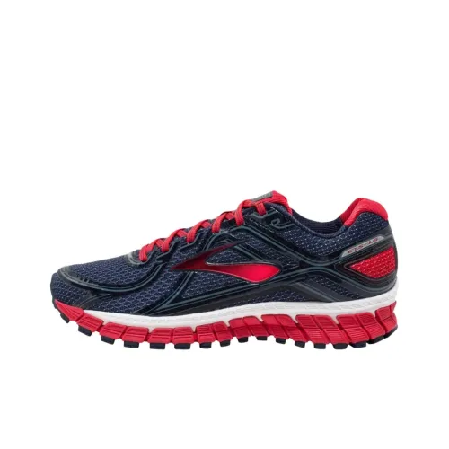 Brooks Adrenaline GTS Износостойкие Низкие Беговые кроссовки Мужские Синие Красные