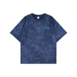 Темно-синий, синий, тай-дай, гипсофила