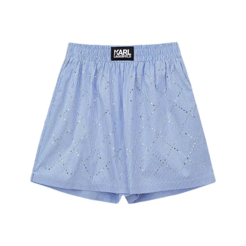 KARL LAGERFELD SS25 Повседневные шорты Женские Синие