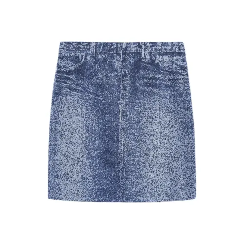 KARL LAGERFELD / Karl Lagerfeld Jeans Синий Женские Джинсовые Короткие Юбки