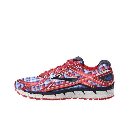Brooks Adrenaline GTS Износостойкие Низкие Беговые кроссовки Мужские Красные Синие