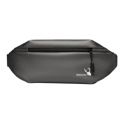 Boniu ПУ (полиуретан) Sling Сумка Стандартная Мужская Черная Темно-Серый