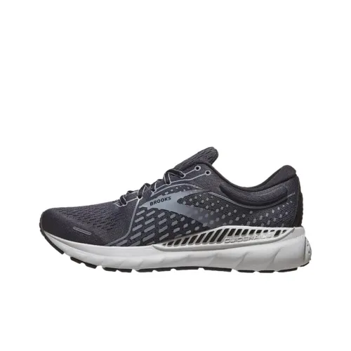 Brooks Adrenaline GTS 21 Устойчивые к истиранию Низкие Беговые кроссовки Мужские Черные Серые