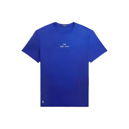 Polo Ralph Lauren Буква Loog Вышивка Пуловер Короткий Рукав Т Рубашка Мужская Темно-синий