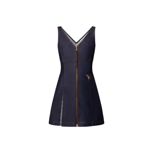 LOUIS VUITTON SS25 Без рукавов Платье Женское Темно-синий