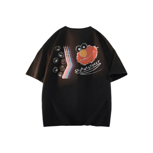 Улица Сезам Короткий рукав T-рубашки Унисекс