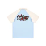 Светло-синий / Бежево-абрикосовый