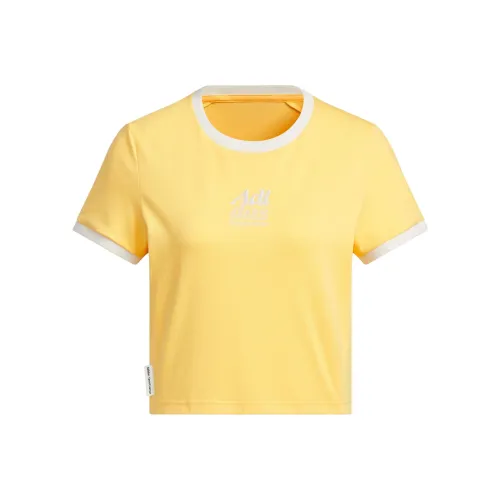 Adidas T-Shirt Женская Абрикосово-желтая