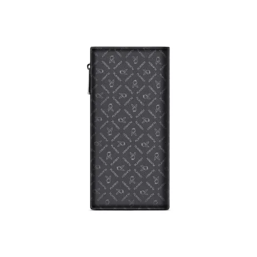 PLAYBOY Collaboration PVC Поливинилхлорид DUAL PURPOSE Картхолдер Клатч Кошелек Обычный Мужской Черный