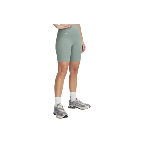 Under Armour Спортивные шорты Женские Силикон Зеленый