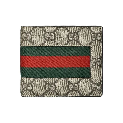 GUCCI Ткань Кошелек Унисекс Коричневый Многоцветный