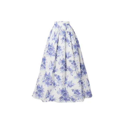 CarolinaHerrera Повседневный Длинный Юбка Женские Синий