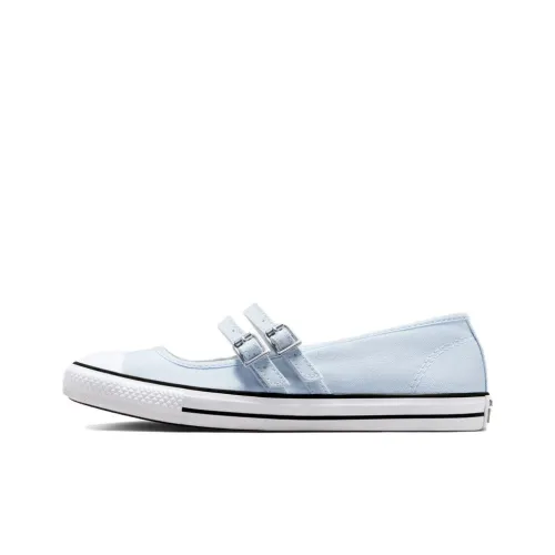 Converse Chuck Taylor All Star Износостойкие Низкие Кеды Женские Светло-Синие