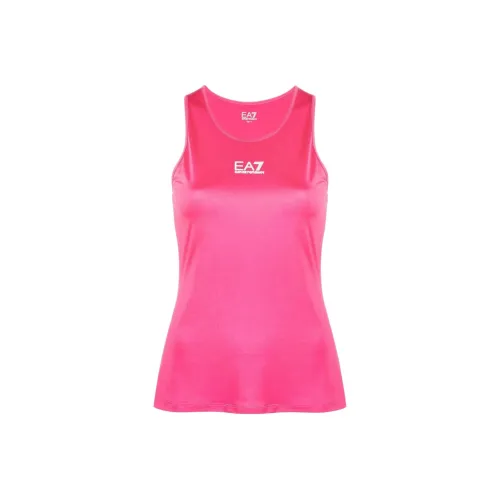 EMPORIO ARMANI EA7 Персиково-розовые Женские Майки