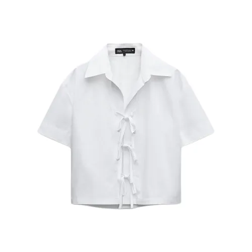 ZARA Белые Женские Рубашки