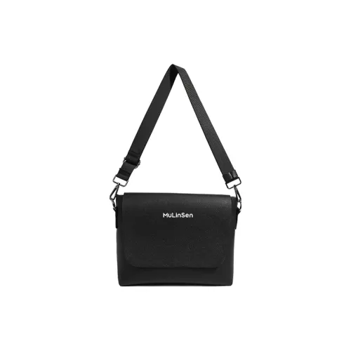 Mulinsen Полиэстер с ПУ (полиуретан) Сумка через плечо Унисекс Черный