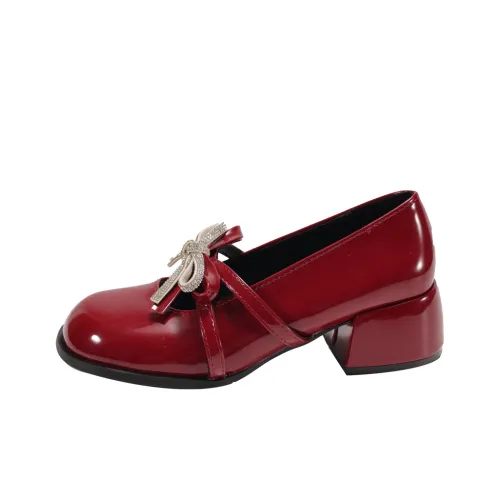 Dawei's House Грубый каблук Туфли Мэри Джейн Женские