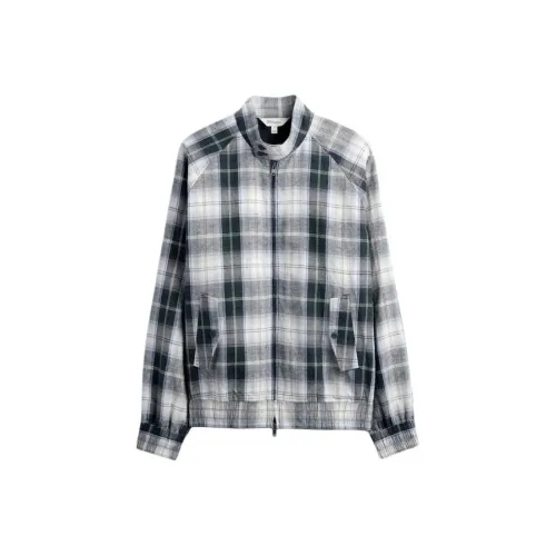 GAP MALBON GOLF Collaboration Зеленая и Серая клетка Унисекс Куртки