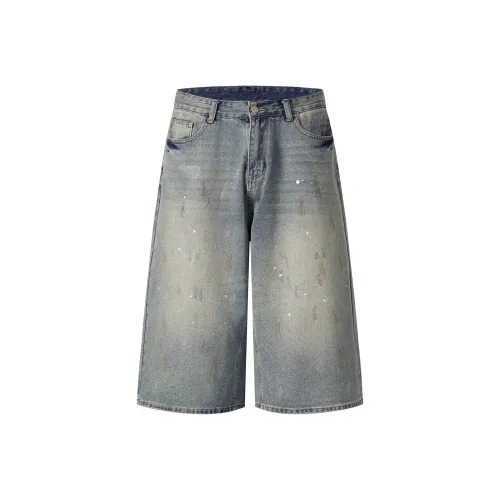 MEXISHION Ностальгический синий Унисекс Джинсовые шорты