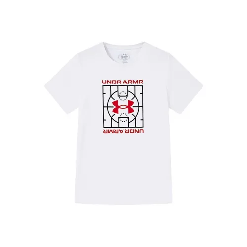 Under Armour Белая школьная футболка