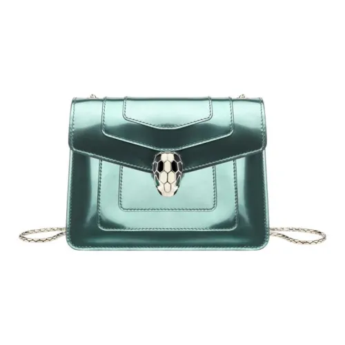 BVLGARI Сумка через плечо из телячьей кожи женская светло-зеленая