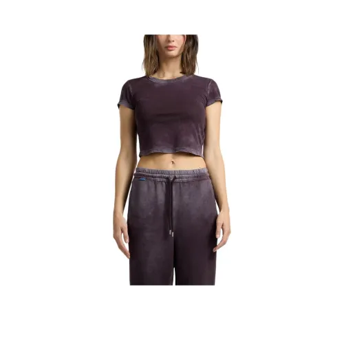 COTTON CITIZEN Винтаж Баклажан Фиолетовый Женские T-рубашки