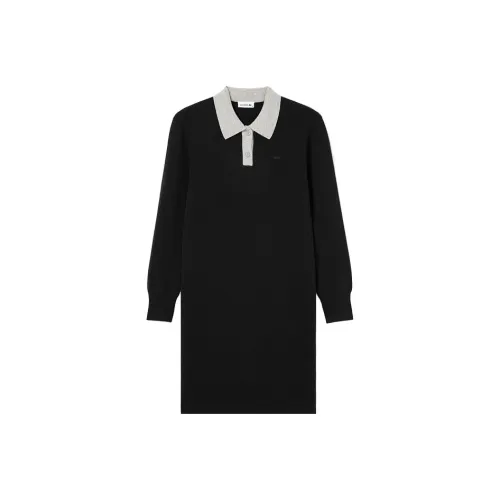 Платье с длинным рукавом от LACOSTE сотрудничество женское черное