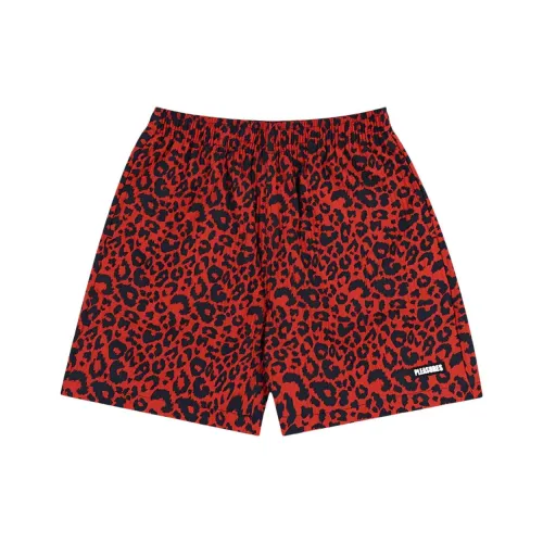 PLEASURES Повседневные шорты Мужские Красные