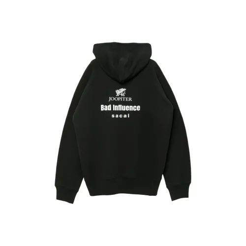 Sacai SEVENTEEN X JOOPITER Collaboration Черный Унисекс Толстовки