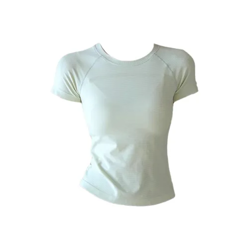 Mu Qingqing Мятно-зеленая Женская Йога Т-рубашка