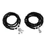 Браслет с бусинами "Замок мира + Богатство" (1 пара)