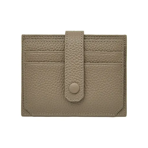 Old Man's Head Коровья кожа Лицевая кожа Картхолдер Стандартный Женский Серый