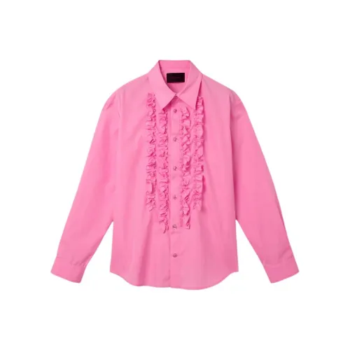 SIMONE ROCHA Ярко-розовые Мужские Рубашки