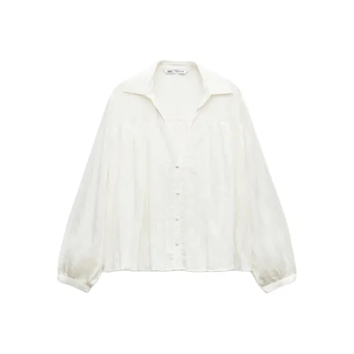 ZARA Белые Женские Рубашки