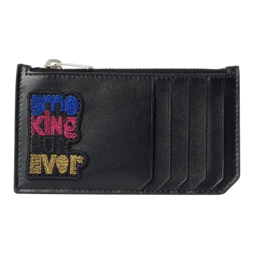 SAINT LAURENT Кожа Картхолдер Стандартный Женский Черный