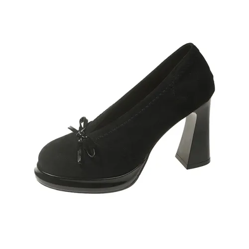 Dragon Dance Грубый каблук Высокие каблуки Женские