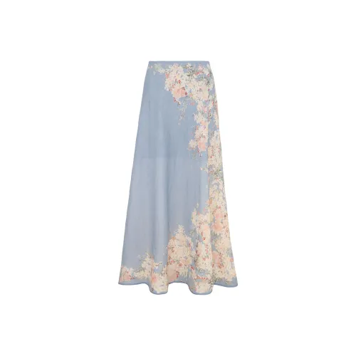 Zimmermann Синие Женские Повседневные Длинные Юбки