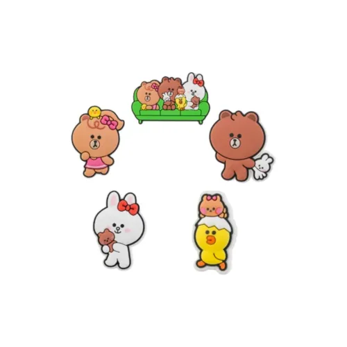 Crocs Поливинилхлорид Аксессуары для обуви Унисекс Многоцветный