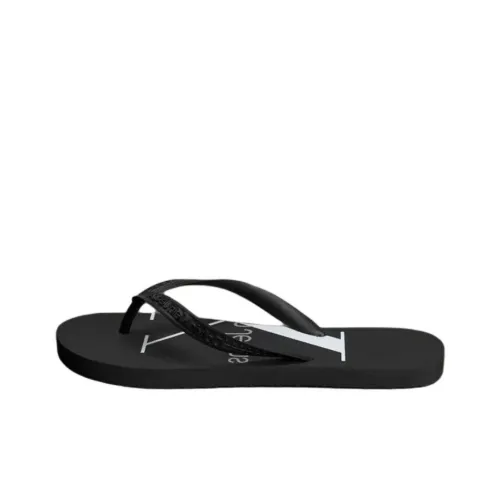 CKJ CALVIN KLEIN JEANS Резина Подошва Нет Особенный Эффект Шлепанцы Мужской Черный