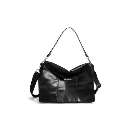 Mulinsen ПУ (полиуретан) Сумка через плечо Стандартная Унисекс Черная