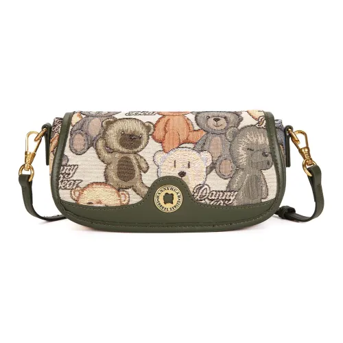 DANNYBEARJEANS Сумка через плечо из ткани женская бирюзовая