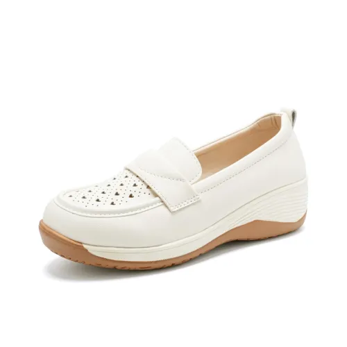 Reivanti Лоферы 5 см Женские Бежевые