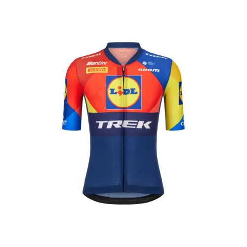 Trek Темно-синий/Желтый Мужская Велосипедная Одежда