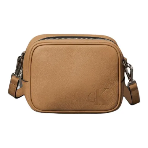 CALVIN KLEIN Кожа Сумка через плечо Сумка на плечо Маленькая Женская Светло-коричневая