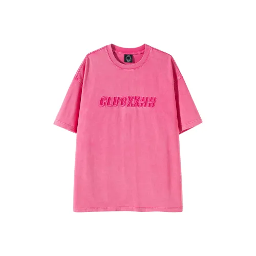 Clubxxhh Розово-красный Унисекс Футболка