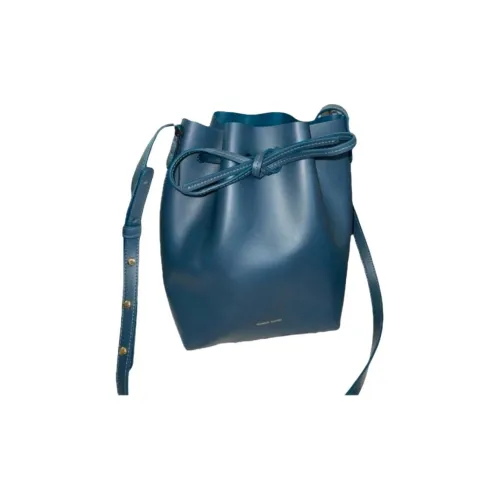 MANSUR GAVRIEL Телячья кожа Ведрообразные сумки Сумки через плечо Сумка через плечо Большая Женская Полночный синий